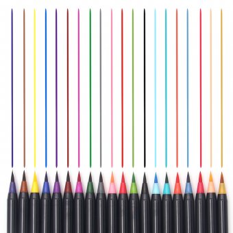 Акварельные маркеры WaterColor Brush Pen, 20 цветов