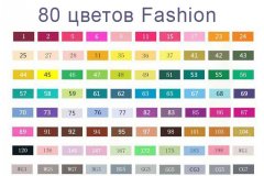 Набор маркеров спиртовых TouchFive Fashion 80 цветов 